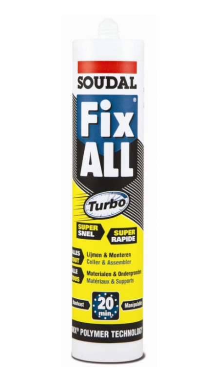 SOUDAL FIX ALL TURBO white 290ml SMX tehnoloģiju līme